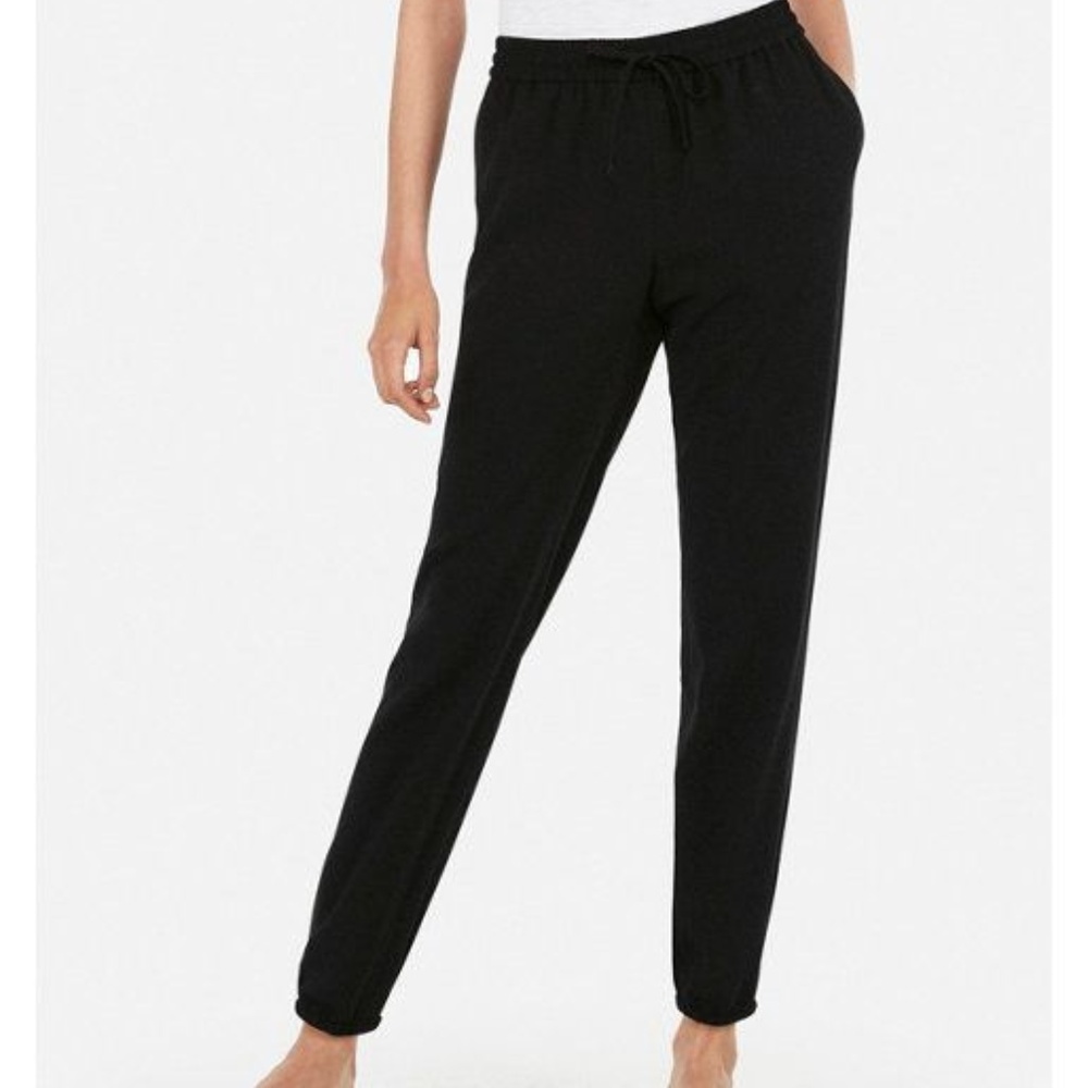 Tapered ankle drawstring dress pants